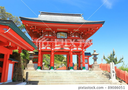 [宮崎縣]天氣晴朗的宇都神宮 89086051