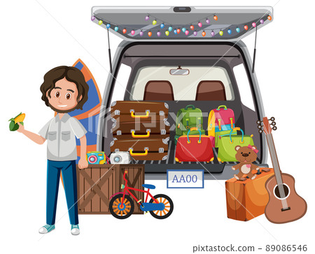 Man standing at yard sale Man standing at yard sale 89086546