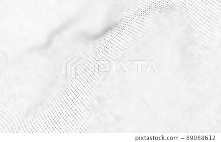Abstract White Geometrical Background . Connection structure. Science background. Futuristic Technology HUD Element . onnecting dots and lines . Big data visualization and Business . 89088612