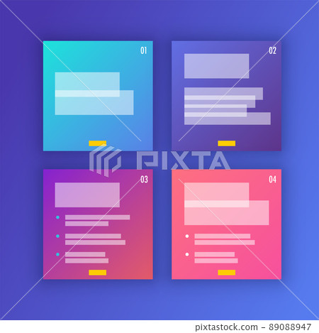 Social Media Posts Template Gradient Bright Joy 89088947