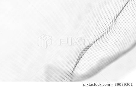 Abstract White Geometrical Background . Connection structure. Science background. Futuristic Technology HUD Element . onnecting dots and lines . Big data visualization and Business . 89089301