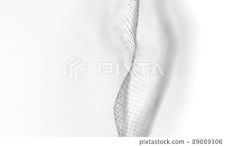 Abstract White Geometrical Background . Connection structure. Science background. Futuristic Technology HUD Element . onnecting dots and lines . Big data visualization and Business . 89089306