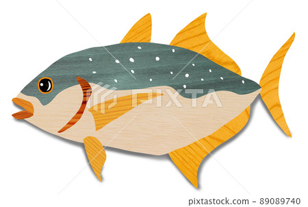 Giant trevally wandering the sea 89089740