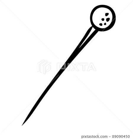 Pin. Sewing and fashion designer tools. Vector illustration Pin. Sewing and fashion designer tools. Vector illustration 89090450
