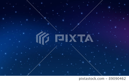 Night starry sky. Spark in galaxy, distant constellations and stellar lights. Winter space with shine stars, magic universe. Exact vector starred background Night starry sky. Spark in galaxy, distant constellations and stellar lights. Winter space with shine stars, magic universe. Exact vector starred background 89090462