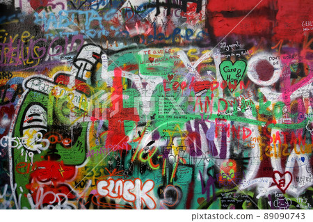 John Lennon wall, Prague, czech republic John Lennon wall, Prague, czech republic 89090743