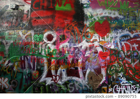 John Lennon wall, Prague, czech republic 89090755