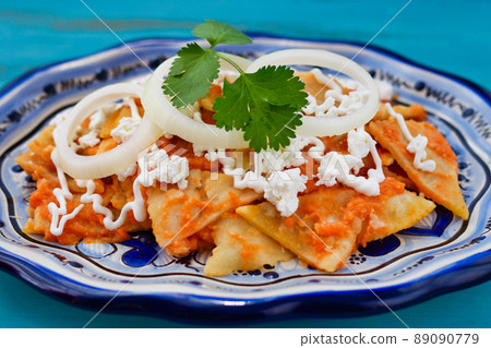 Mexican food chilaquiles Mexican food chilaquiles 89090779