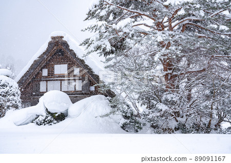 《Gifu Prefecture》 Snow-covered Shirakawa-go / winter gassho-zukuri village 《Gifu Prefecture》 Snow-covered Shirakawa-go / winter gassho-zukuri village 89091167
