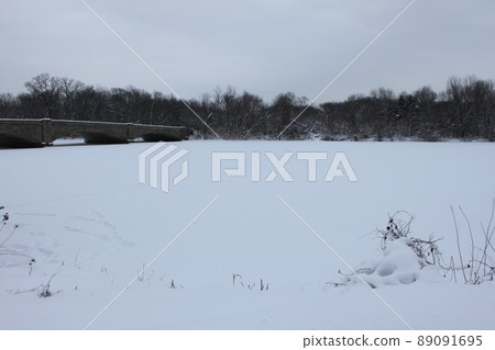 雪中的卡內基湖 雪中的卡內基湖 89091695