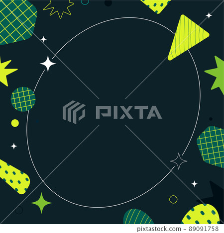 Minimal pop colorful abstract frame material 89091758