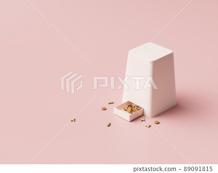 粉紅色背景上的自動進紙器 89091815