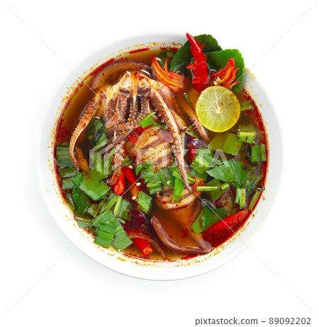 Spicy Tomyum Squids Soup 89092202