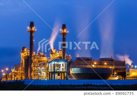 Light industry power plants on Sky blue Light industry power plants on Sky blue 89092735