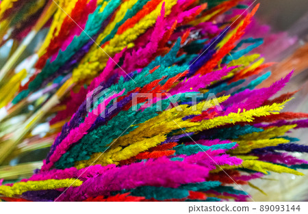 Colorful dyied dried wild flowers for doceration 89093144