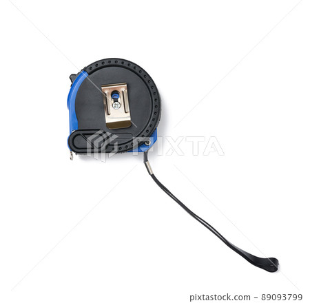 Tape measure in a plastic case on a white isolated background Tape measure in a plastic case on a white isolated background 89093799
