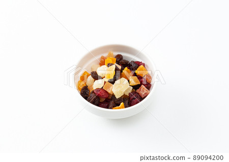 Dried fruit white background 89094200