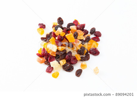 Dried fruit white background Dried fruit white background 89094201