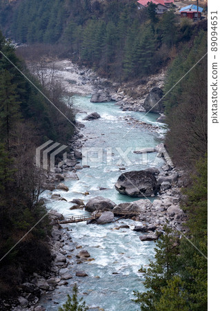 Bridge Over River in Valley Bridge Over River in Valley 89094651