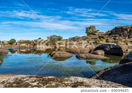 Los Barruecos Natural Monument, Malpartida de Caceres, Extremadura, Spain. 89094685