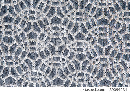 Abstract circular print background on cotton fabric in gray tone Abstract circular print background on cotton fabric in gray tone 89094984
