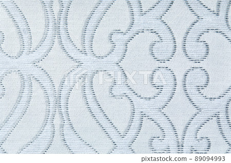 Beautiful texture of fabric Wallpaper embossed in form of a classic floral ornament in light gray and white tones. Beautiful texture of fabric Wallpaper embossed in form of a classic floral ornament in light gray and white tones. 89094993