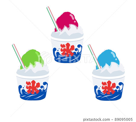Various illustrations of shaved ice Various illustrations of shaved ice 89095005