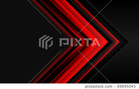Abstract red arrow shadow direction on black metallic with grey blank space design modern futuristic technology background vector Abstract red arrow shadow direction on black metallic with grey blank space design modern futuristic technology background vector 89095043