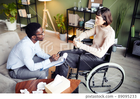 Woman Learning to Accept Disability Woman Learning to Accept Disability 89095233