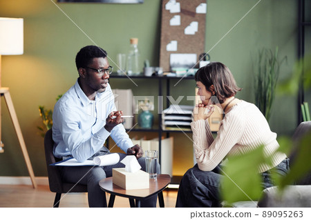Counselor Talking to Female Patient Counselor Talking to Female Patient 89095263