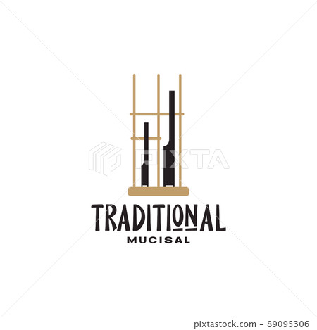 Angklung Musical instrument bamboo indonesia logo design vector graphic symbol icon illustration creative idea Angklung Musical instrument bamboo indonesia logo design vector graphic symbol icon illustration creative idea 89095306