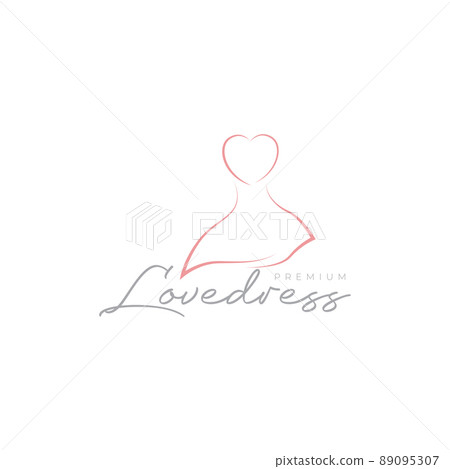 modern dress feminine lines beautiful minimalist logo design vector graphic symbol icon illustration creative idea modern dress feminine lines beautiful minimalist logo design vector graphic symbol icon illustration creative idea 89095307