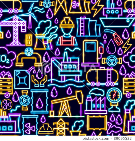 Oil Gas Seamless Pattern 89095522