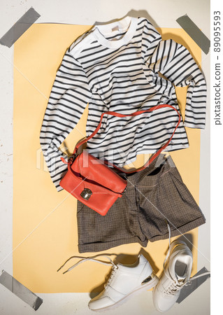women's summer outfit flat lay women's summer outfit flat lay 89095593