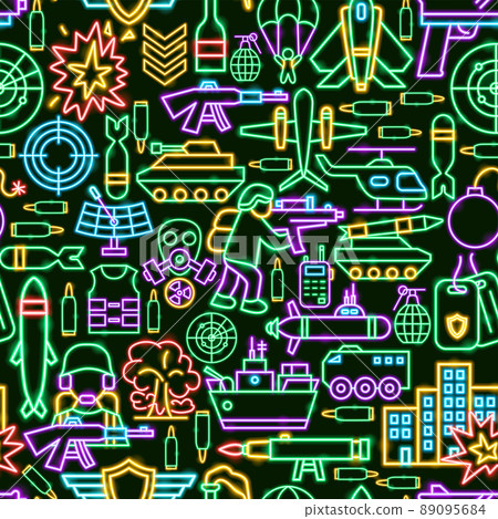 War Seamless Pattern 89095684