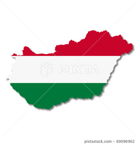 Hungary map on white background with clipping path to remove shadow 3d illustration Hungary map on white background with clipping path to remove shadow 3d illustration 89096902