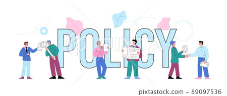 Company policy header for business rules regulation concept, flat vector isolated. Company policy header for business rules regulation concept, flat vector isolated. 89097536