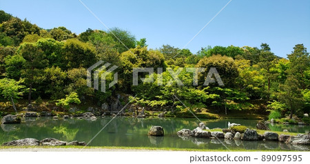 Japanese garden pond Japanese garden pond 89097595
