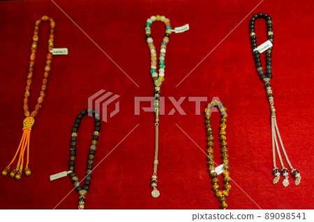 Set of rosary praying beads of for meditation and praying Set of rosary praying beads of for meditation and praying 89098541