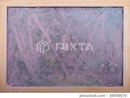 chalk dust covered dirty stained blackboard background 89098670