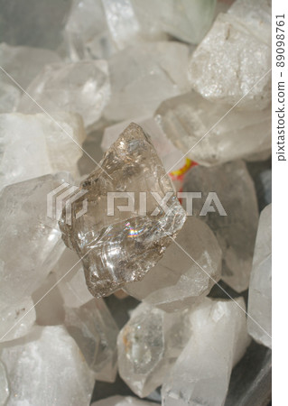 citrine semigem stone as  mineral rock geode crystals 89098761