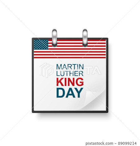 Vector 3d Realistic Martin Luther King Day Paper Classic Simple Minimalistic Calendar with US Flag Colors Icon. Design Template for MLK Day Card, Banner, Wall Calendar, Background Vector 3d Realistic Martin Luther King Day Paper Classic Simple Minimalistic Calendar with US Flag Colors Icon. Design Template for MLK Day Card, Banner, Wall Calendar, Background 89099214
