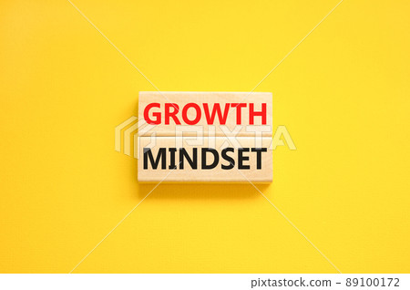 Growth mindset symbol. Wooden blocks with concept words Growth mindset on beautiful yellow background. Business growth mindset concept. Copy space. Growth mindset symbol. Wooden blocks with concept words Growth mindset on beautiful yellow background. Business growth mindset concept. Copy space. 89100172