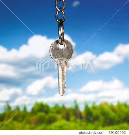 key against nature background key against nature background 89100992