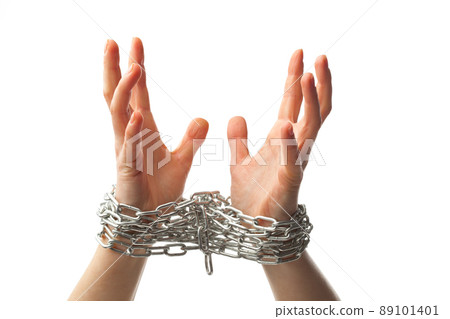 two chained hands 89101401