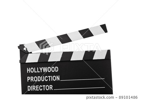 clapper board isolated on white clapper board isolated on white 89101486