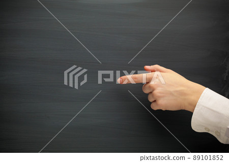 forefinger point at the blank blackboard forefinger point at the blank blackboard 89101852