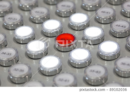 control panel with multitude of buttons control panel with multitude of buttons 89102036
