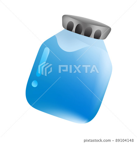 sparkling glass jar, doodle icon drawing sparkling glass jar, doodle icon drawing 89104148