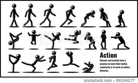 火柴人的精彩動作象形圖 火柴人的精彩動作象形圖 89104277